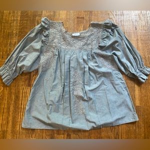 NWOT Mi Golondrina Puff Sleeve Top